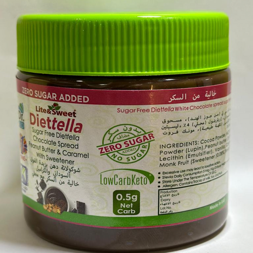 Sugar-free chocolate spread with Peanut