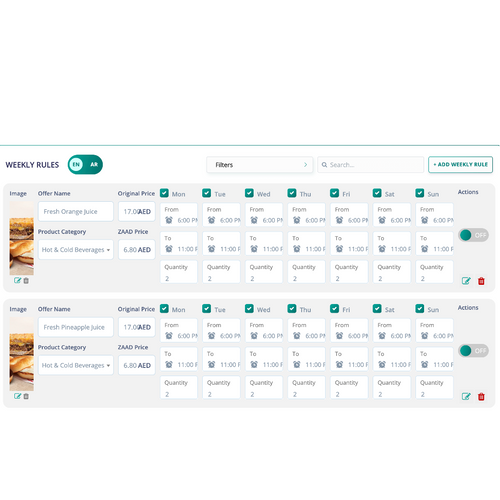 Zaad Control Panel