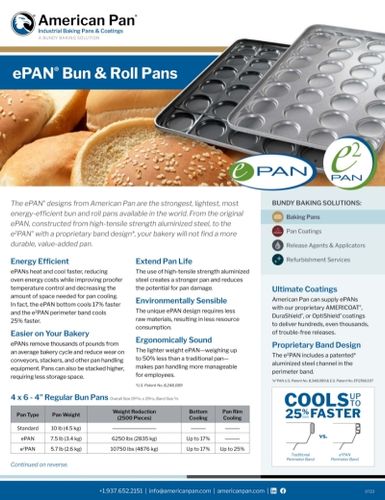 ePAN Bun & Roll Pans
