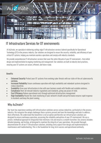 Au2mate- IT Infrastructure Services for OT environments