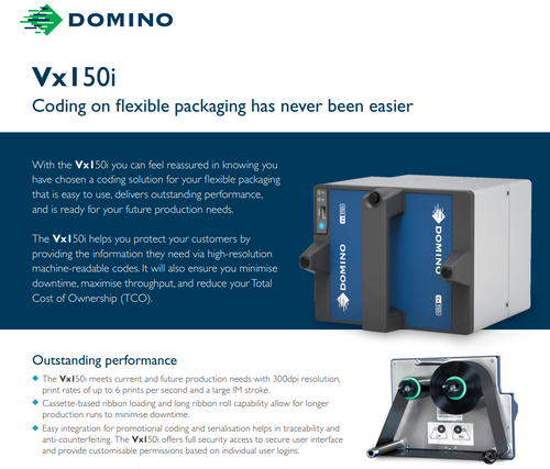 Domino Vx150i TTO Solution