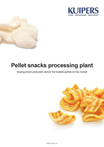 Pellet snacks processing plant