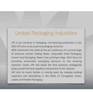 United Packaging Industries (UPI)