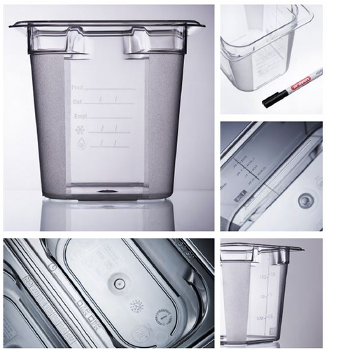 Araven Basic GastroNorm Polycarbonate Containers and lids