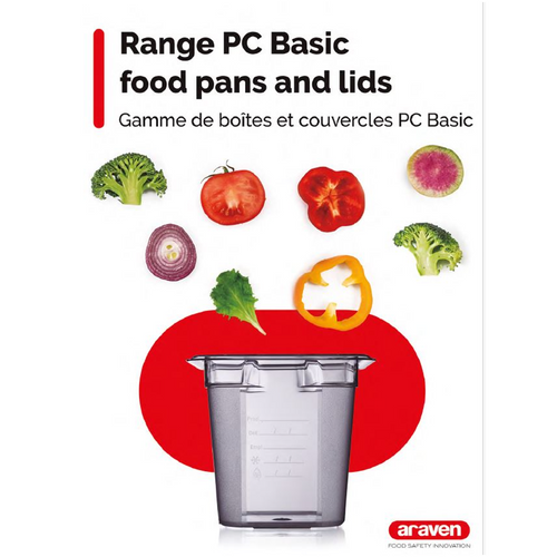 Araven Basic GastroNorm Polycarbonate Containers and lids