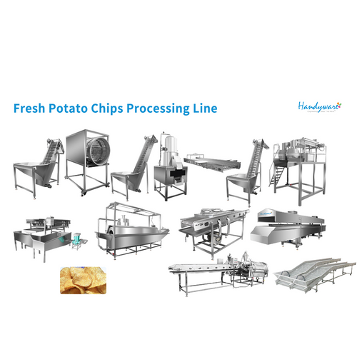 Fresh potato chips processing line