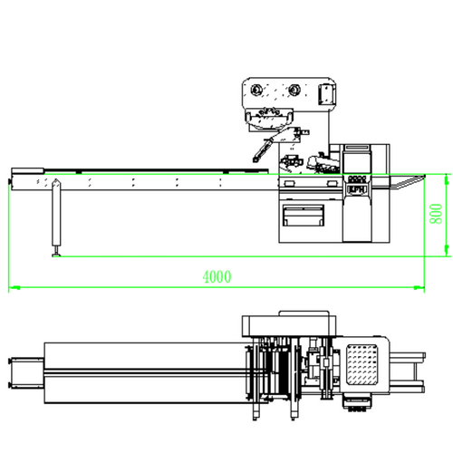 Flow packaging machine ZP-530
