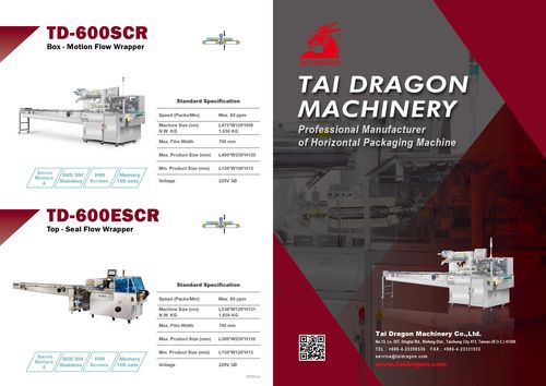 TAI DRAGON MACHINERY- FLOW WRAPPERS