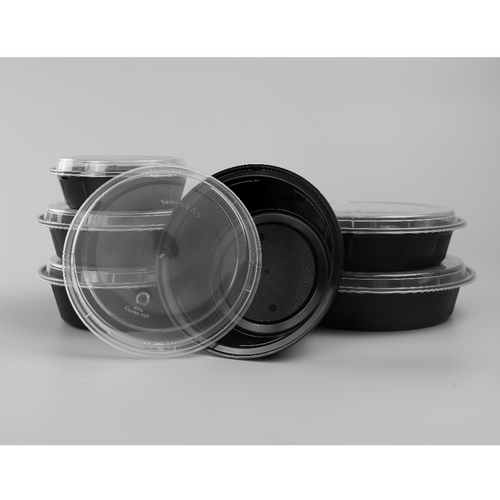 GD Round plastic container with lids