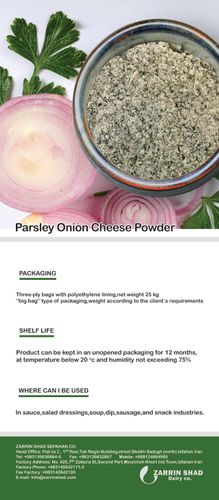Parsley onion cheese powder