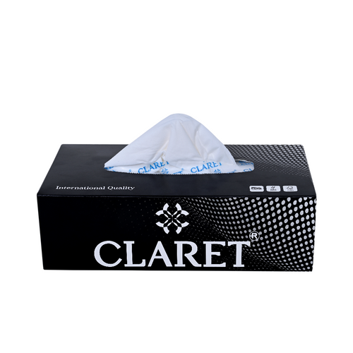 Claret Facial Tissue Box 100 Pulls