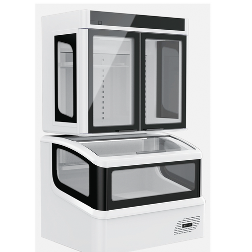 Multiple Display Window Freezer Combination