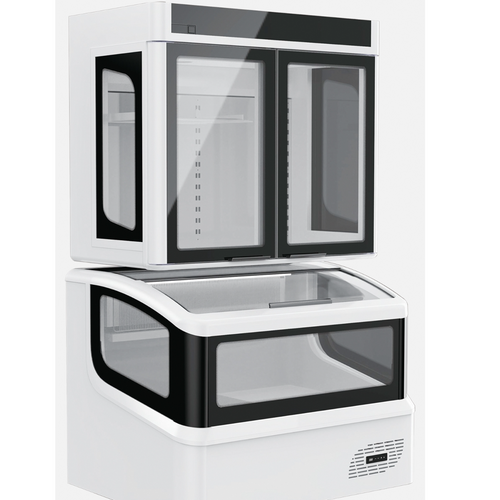 Multiple Display Window Freezer Combination