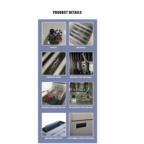 Gas Fryer 3 Burners