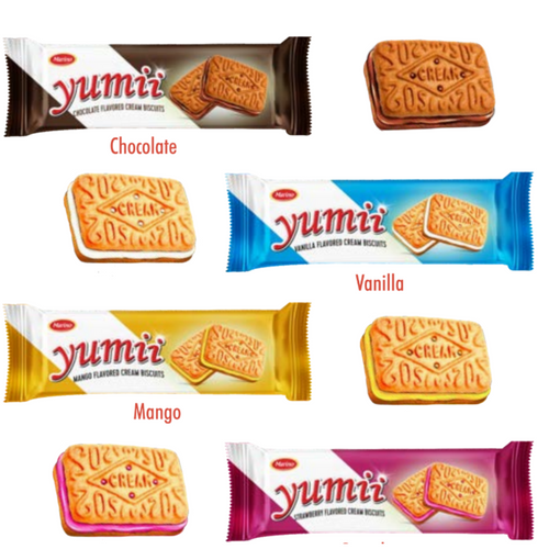 YUMII 78g ( Rectangle cream sandwich biscuit)