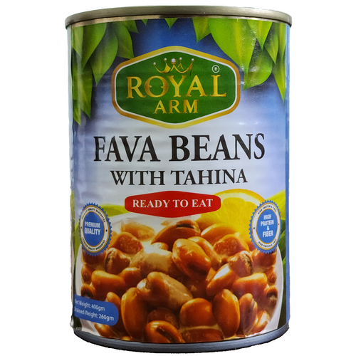 FAVA BEANS WITH TAHINA