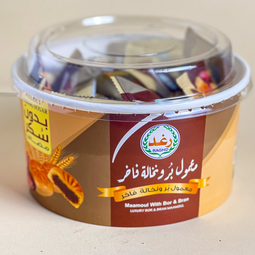 Maamoul with dates, wheat and bran, without added sugar
