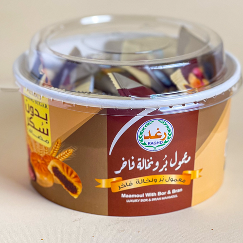 Maamoul with dates, wheat and bran, without added sugar