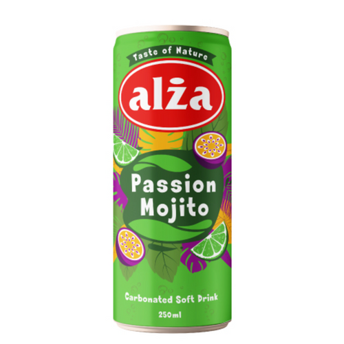 ALZA Passion Mojito Carbonated Soft Drink CAN 250ml