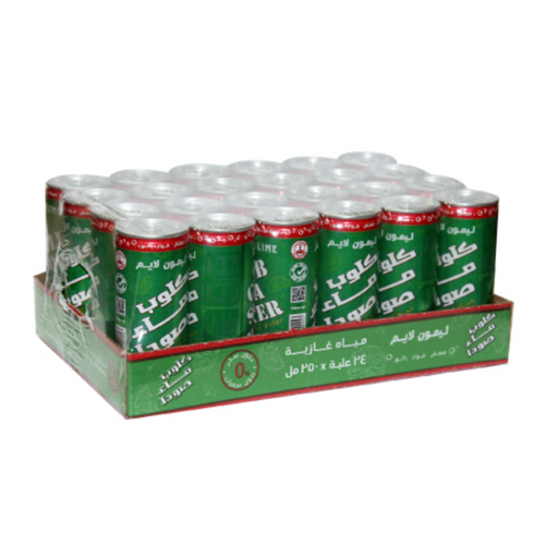 Club Soda Water Lime CAN 250ml