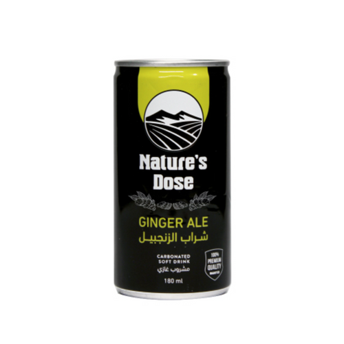 Nature's Dose Ginger ALE Carbonated Drink CAN 250ml