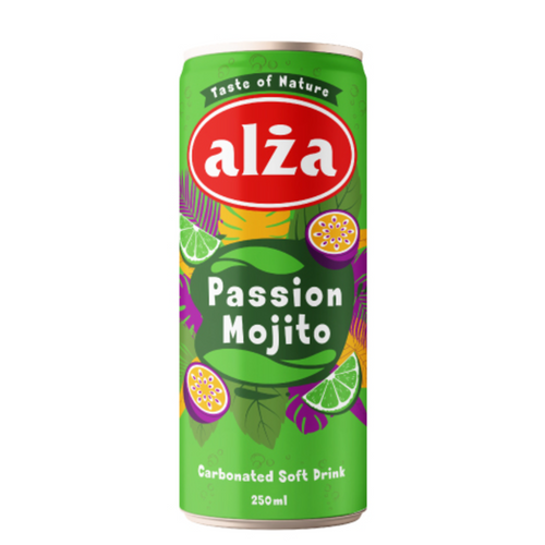 ALZA Passion Mojito Carbonated Soft Drink CAN 250ml