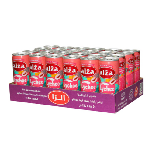 ALZA Lychee Carbonated Soft Drink CAN 250ml