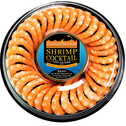 Shrimp Cocktail with Mango Sriracha Sauce