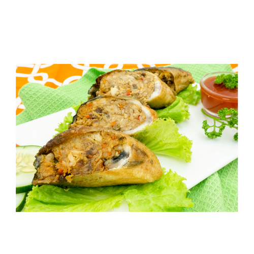 Gourmet Baked Rellenong Bangus  (Gourmet Baked Stuffed Farm-Raised Milkfish)