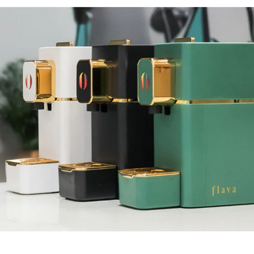 Flava AVA PRO SERIES Capsule Coffee Machine - Green and Black