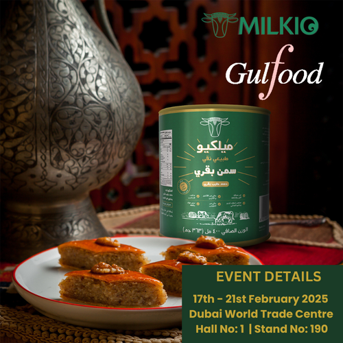 Partner with Milkio Foods – The Best NZ Ghee Supplier at Gulfood 2025