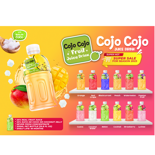 Cojo Cojo - Fruit Juice with Nata De Coco