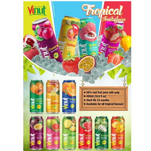 Vinut 50% Fruit Juice with Pulp