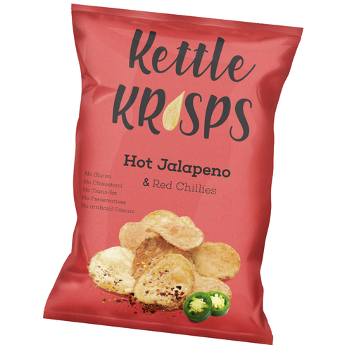 Kettle Krisps Kettle Chips Hot Jalapeno and Red Chillies