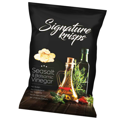 Signature Krisps Kettle Chips Seasalt Balsamic Vinegar
