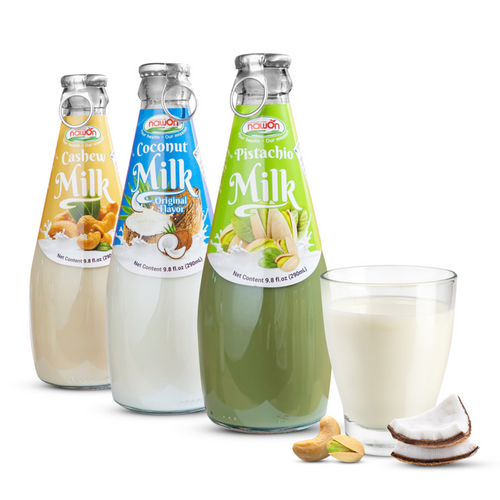 Nawon Nut Milk Drinks 290ML Bottle | Coconut, Cashew, Almond, Macadamia, Pistachio,