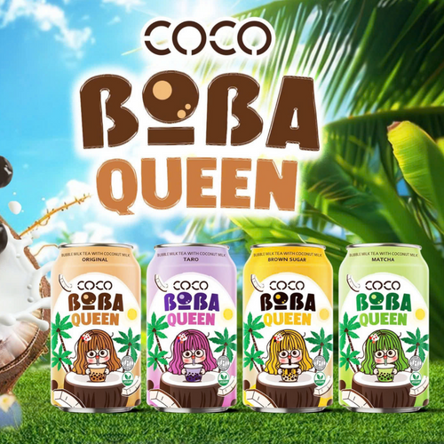Vegan Bubble Milk Tea Drink - Coco Boba Queen 330ML