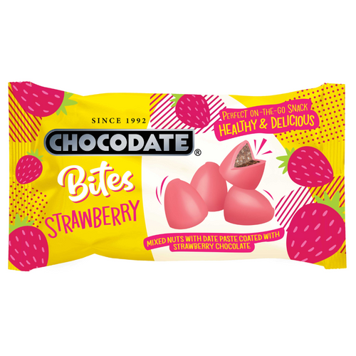 CHOCODATE BITES STRAWBERRY 33G POUCH