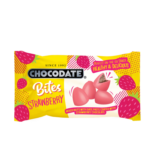 CHOCODATE BITES STRAWBERRY 33G POUCH