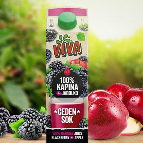 Viva Pressed Blackberry and Apple Juice 100%