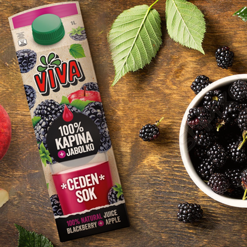 Viva Pressed Blackberry and Apple Juice 100%