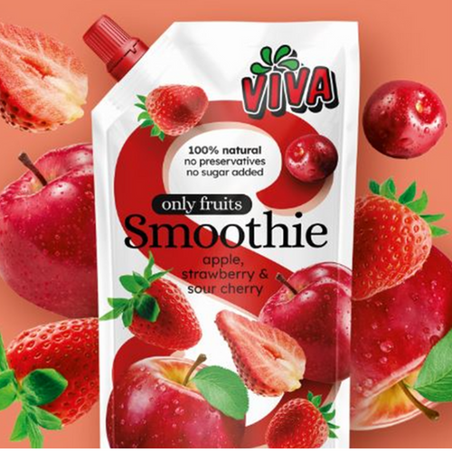 Viva Smoothie Apple, strawberry and sour cherry 180ml