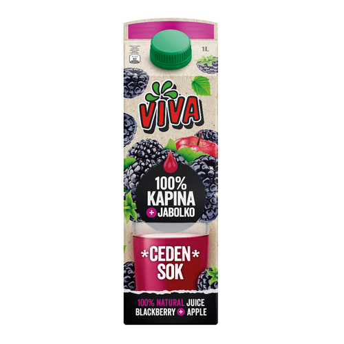 Viva Pressed Blackberry and Apple Juice 100%