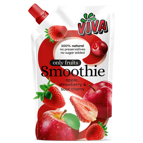 Viva Smoothie Apple, strawberry and sour cherry 180ml