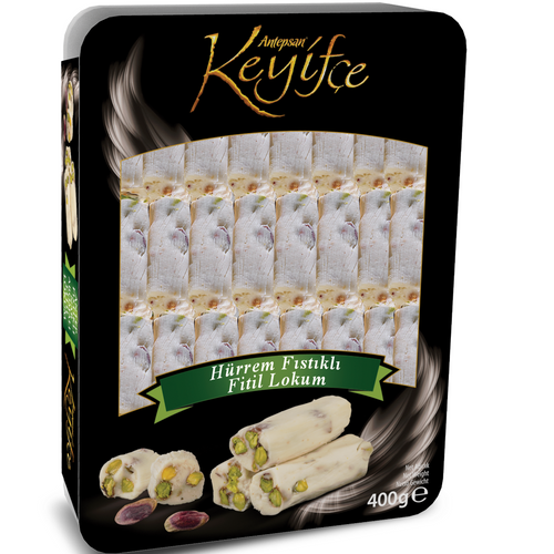 Keyifçe: Turkish Delight with Pistachio pomegranate & milk.