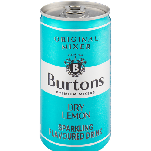 Burtons Dry Lemon Mixer - 200ml Can