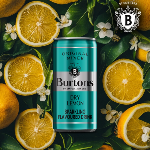 Burtons Dry Lemon Mixer - 200ml Can