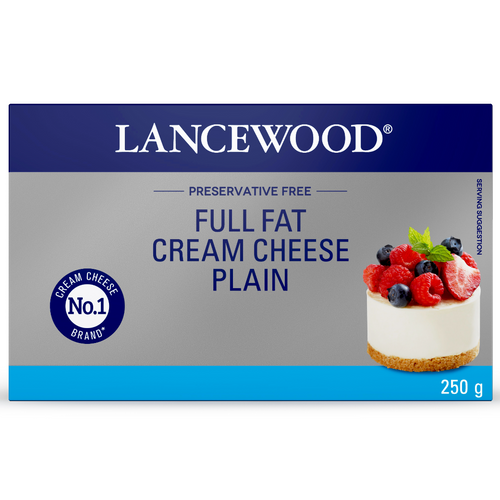 LANCEWOOD FULL FAT CREAM CHEESE 250G