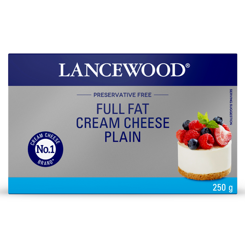 LANCEWOOD FULL FAT CREAM CHEESE 250G