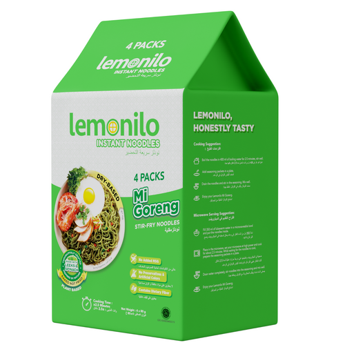 Lemonilo Instant Noodles Mi Goreng 80GR X4